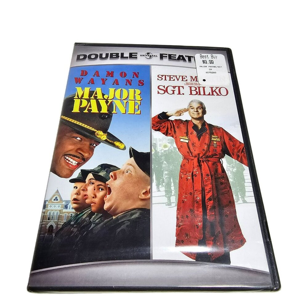 Major Payne / Sgt. Bilko Double Feature (NEW SEALED DVD 2-Disc Set) Steve Martin